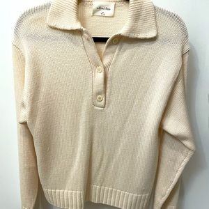 Aritzia Wilfred Polo Button Up Sweater